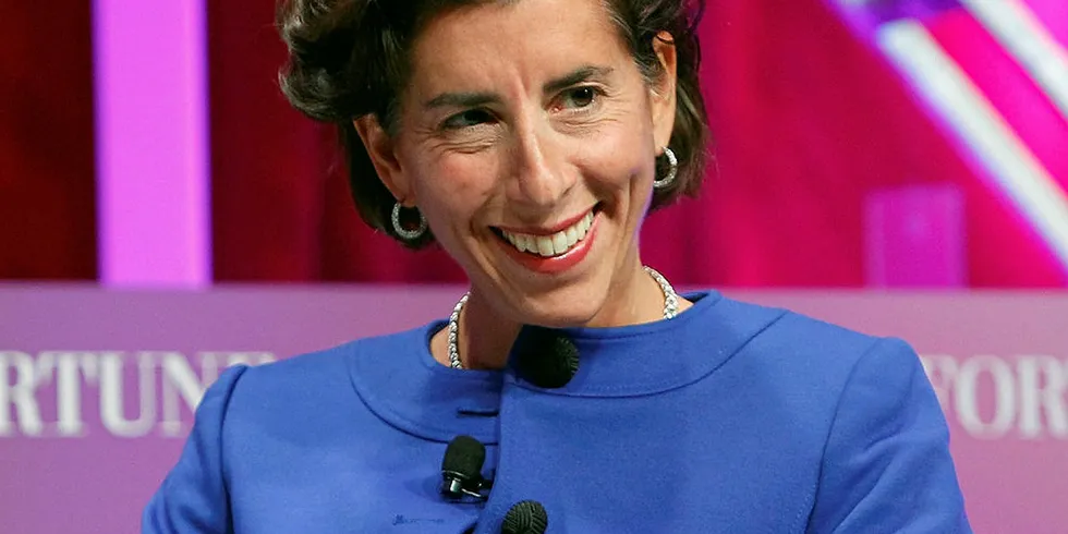 Rhode Island Governor Gina Raimondo is hustling to ensure her tiny state maintains its role in the US offshore wind industry.