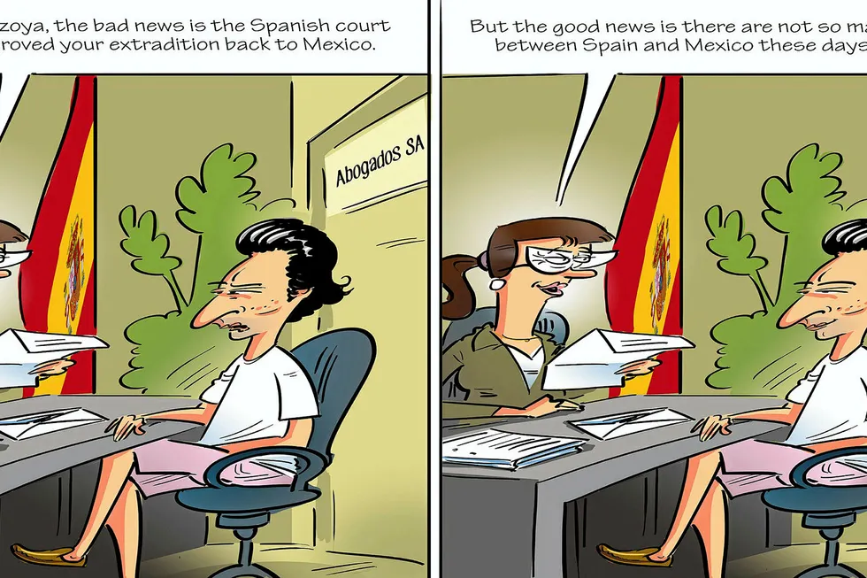 In for the long haul: former Pemex chief executive Emilio Lozoya faces a flight back to Mexico after a Spanish court this week approved his extradition on charges of bribery and money laundering. (Upstream's cartoon this week)