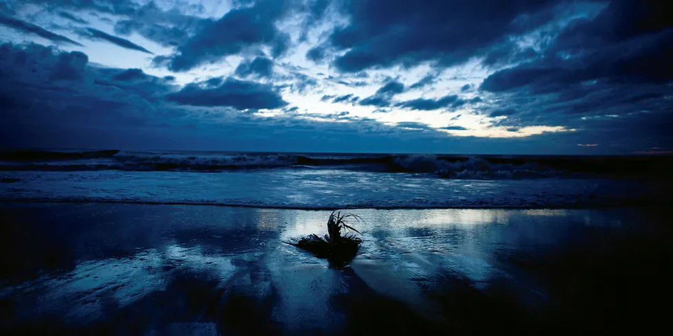 Sunrise over Virginia Beach, Virginia