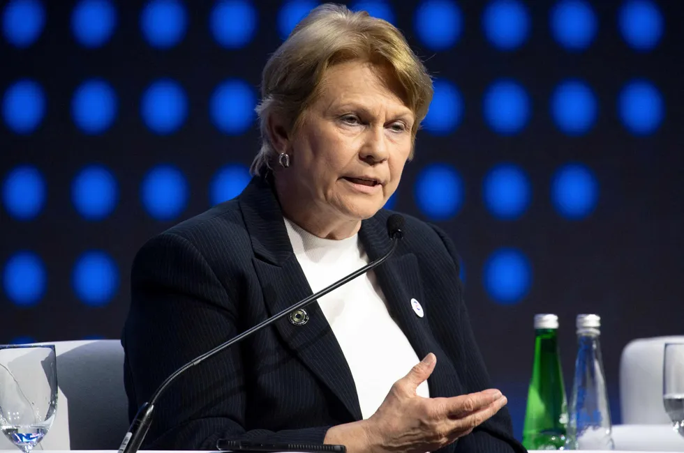Occidental chief executive Vicki Hollub.