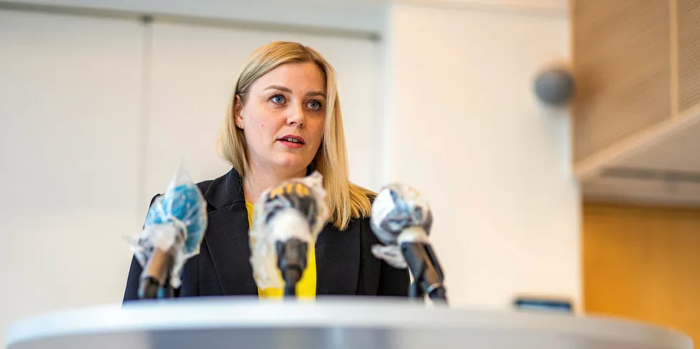 Norwegian petroleum and energy minister Tina Bru