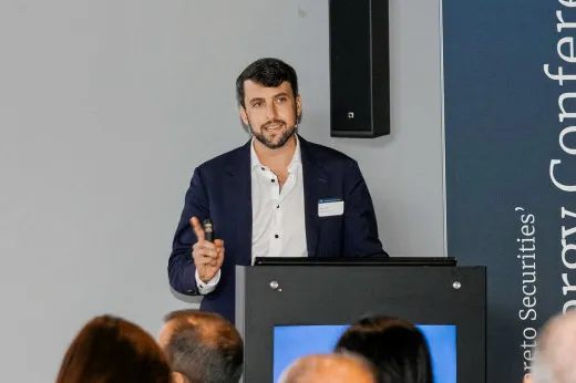 Shelf Drilling's chief executive Greg O'Brien at Pareto's 2024 energy conference
