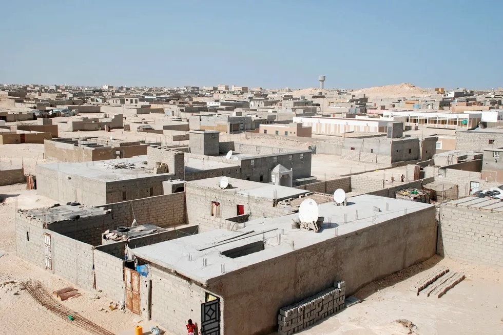 The wind farm will help power the port city of Nouadhibou (pictured).