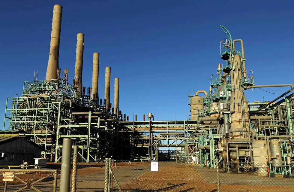 Heading back on line: reports say the facilities at Ras Lanuf will return to normal service as repairs are carried out