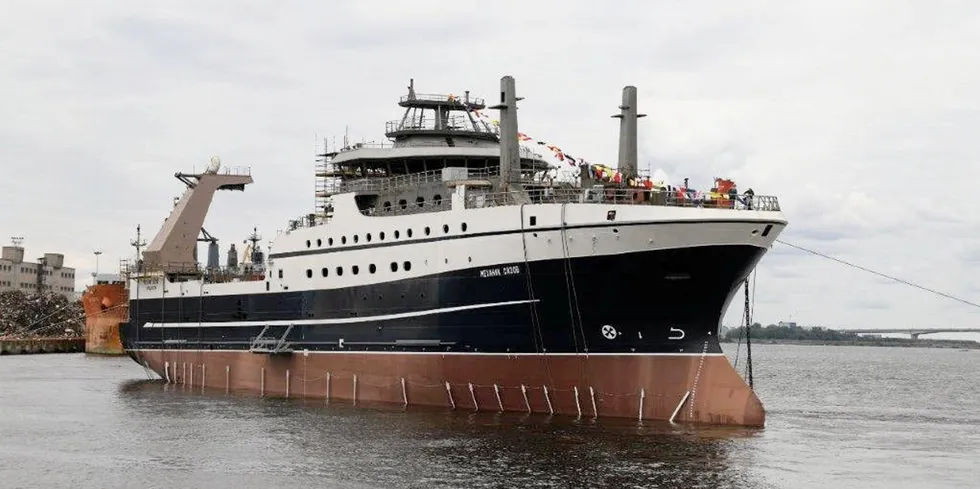 A new supertrawler will soon join the Russian fleet.
