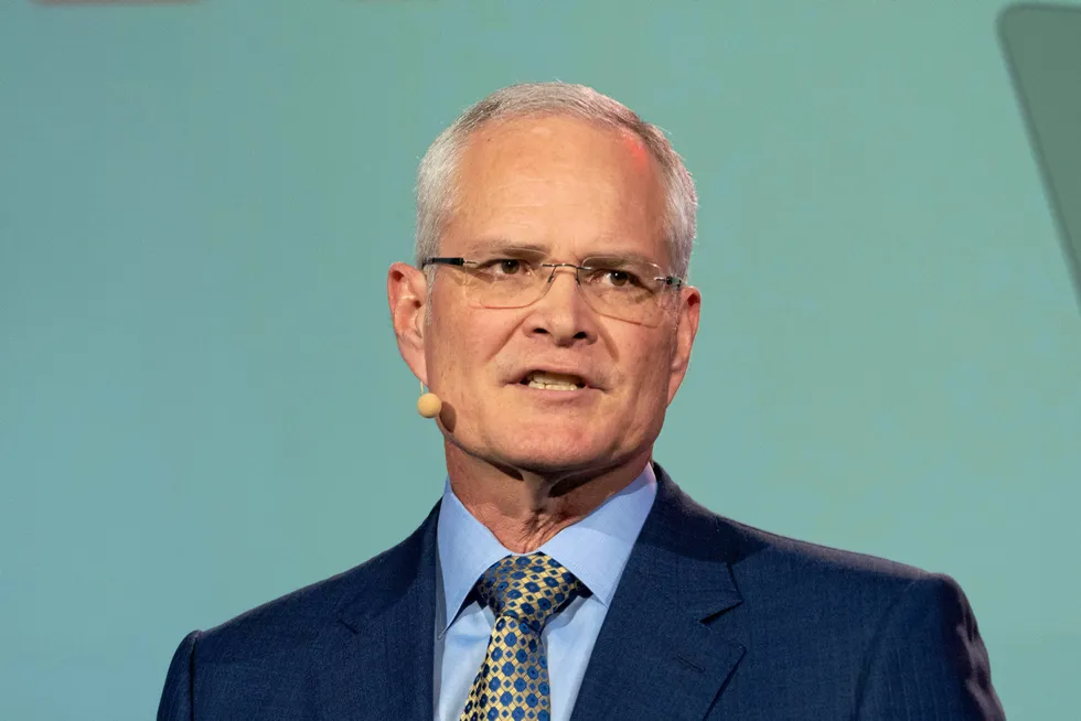 Cutting costs: ExxonMobil chief executive Darren Woods