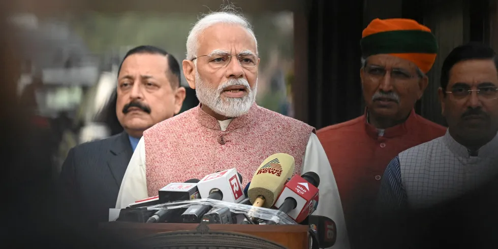Indian Prime Minister Narendra Modi's cabinet approved green H2 incentives.