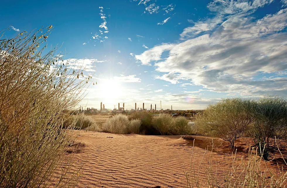 Carbon capture: the proposed Moomba CCS project will capture carbon dioxide currently emitted from Santos' Moomba gas plant in South Australia