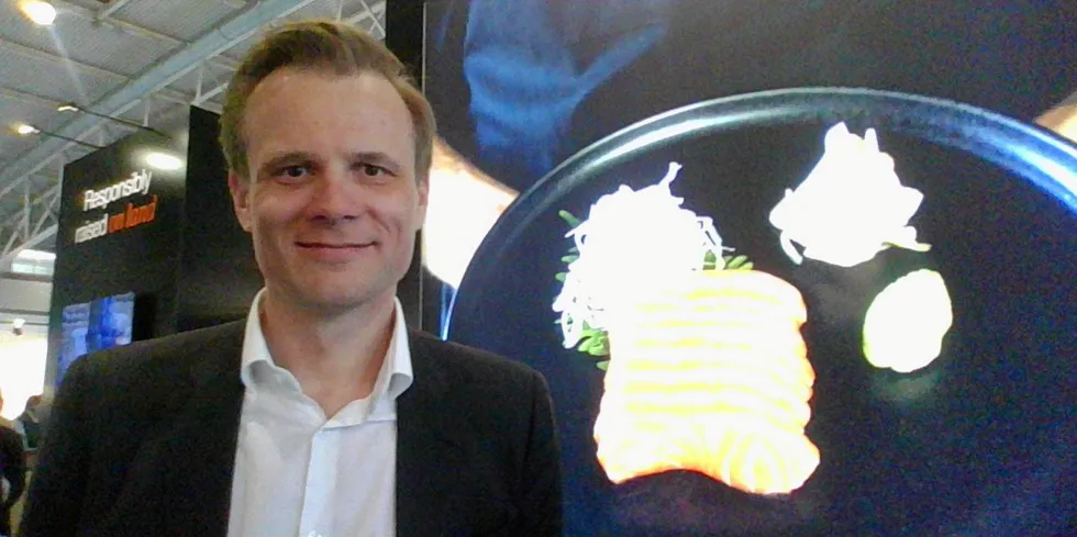 "It is very different walking around the facility today, compared to when we stocked the first fish two years ago," Salmon Evolution CEO Trond Schaug-Pettersen said. .