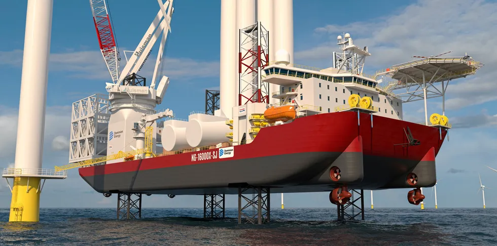 The Charybdis under construction for Virginia utility Dominion Energy