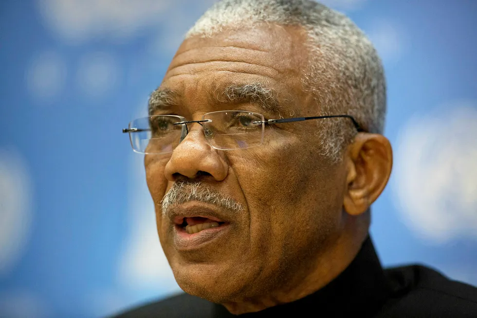 Better days: Guyana's President David Granger