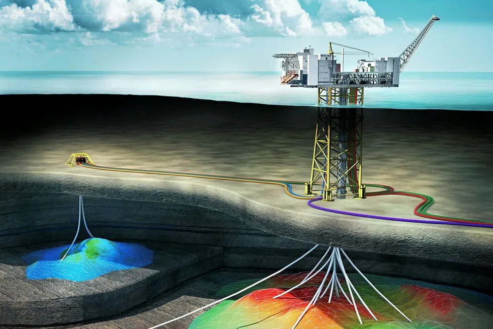 REMOTE CONTROL: The Ivar Aasen platform off Norway incorporates a high degree of digital technology, allowing Aker BP to monitor and operate the installation remotely.