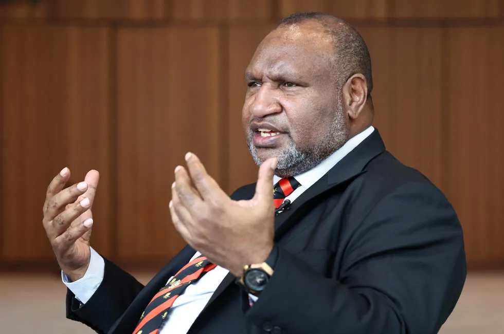 Papua New Guinea’s Prime Minister James Marape.
