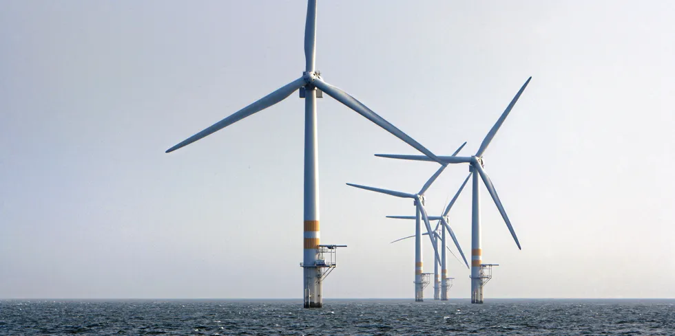 Ireland's current only offshore wind farm, Arklow Bank