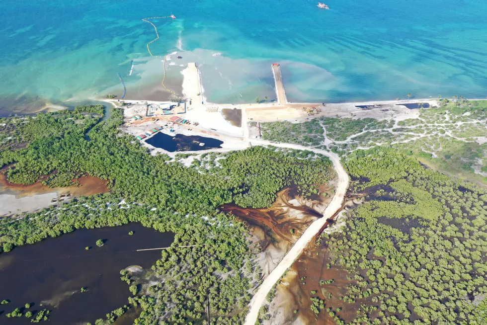 Potential remobilisation: the early beach landing at the Afungi LNG site in Cabo Delgado province, Mozambique