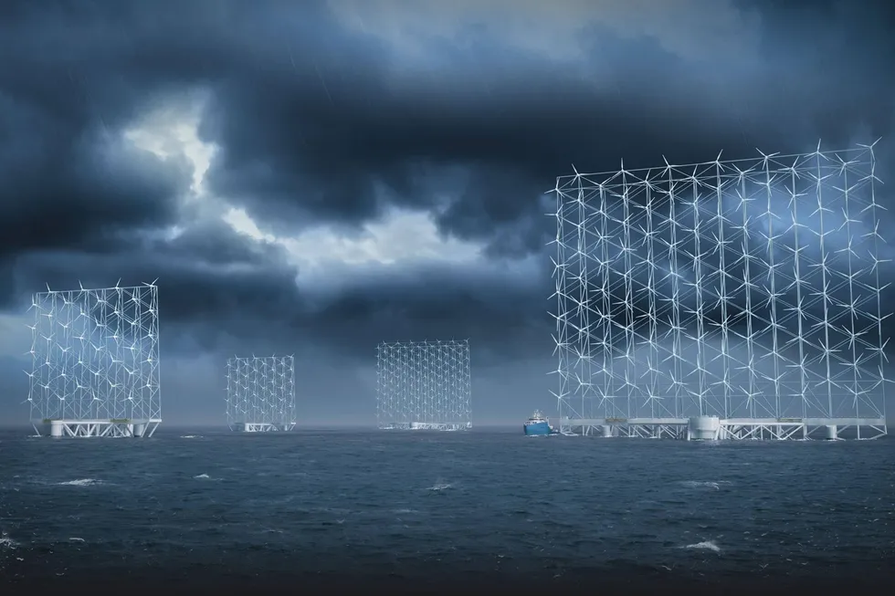 A visualisation of the Windcatcher concept.