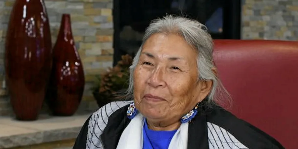 Sioux,. Faith Spotted Eagle, OSPA Council of Elders member.