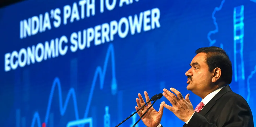 Chairperson of Indian conglomerate Adani Group, Gautam Adani.