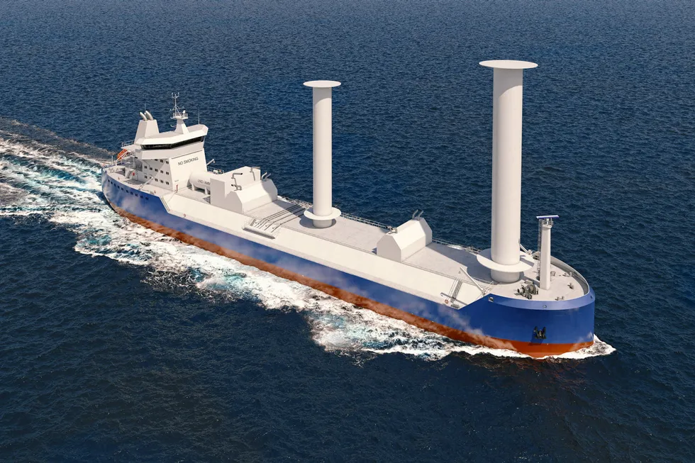 Technical challenge: A carbon dioxide carrier designed by Norway’s Brevik Engineering and China’s CIMC, its parent company.