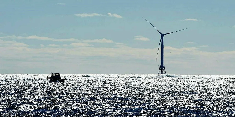 The Block Island wind farm off Rhode Island