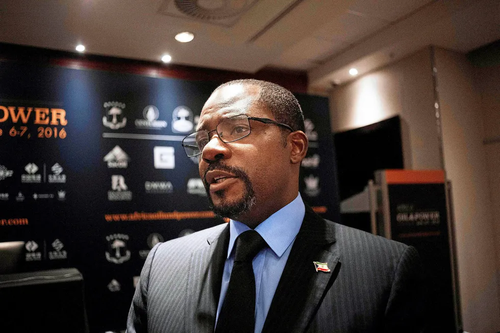 Relaxed: Equatorial Guinea Minister for Mines & Hydrocarbons, Gabriel Obiang Lima