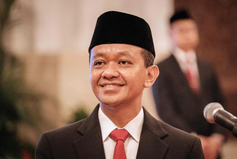 Indonesia’s Minister of Energy and Mineral Resources, Bahlil Lahadalia, was sworn in in August 2024.