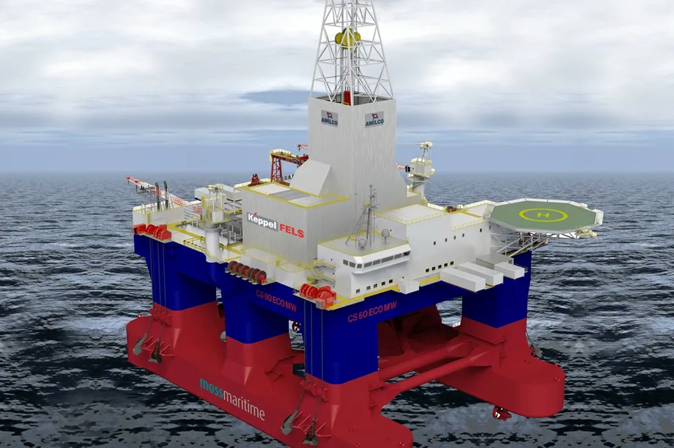Design: the Moss CS60 EcoGeen semi-submersible.