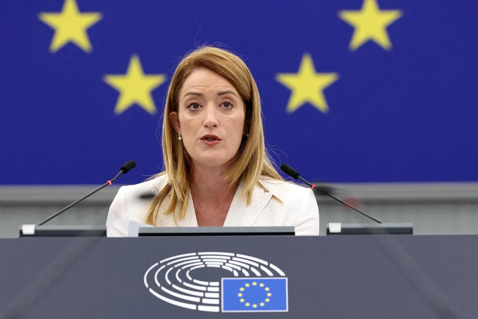 Decided: European Parliament president Roberta Metsola