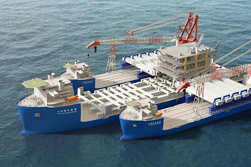 Artist impression: the Lankun heavy lift vessel
