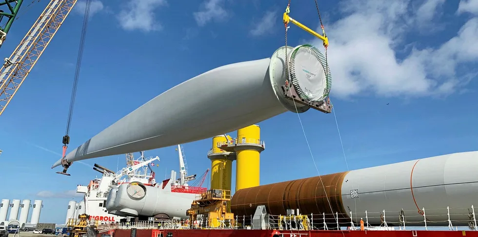 First blades for Dominion and Orsted's CVOW pilot off Virginia