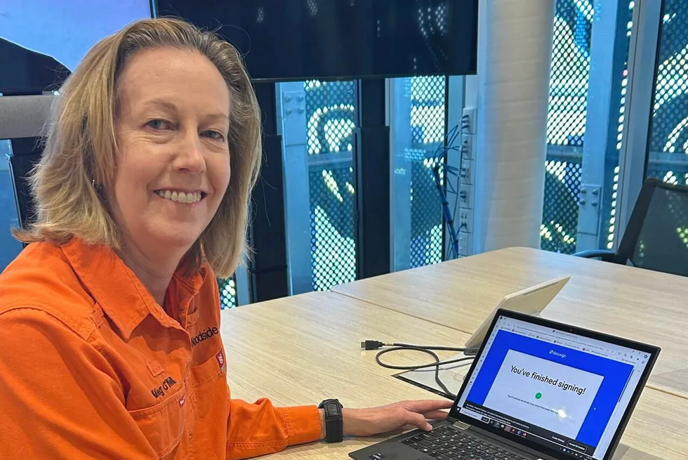 Woodside chief executive, Meg O'Neill.