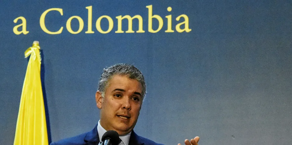 Colombia's president Ivan Duque has stuck with plans for renewables.