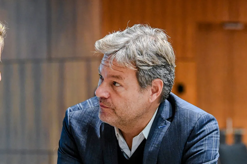 German economics and climate minister Robert Habeck.