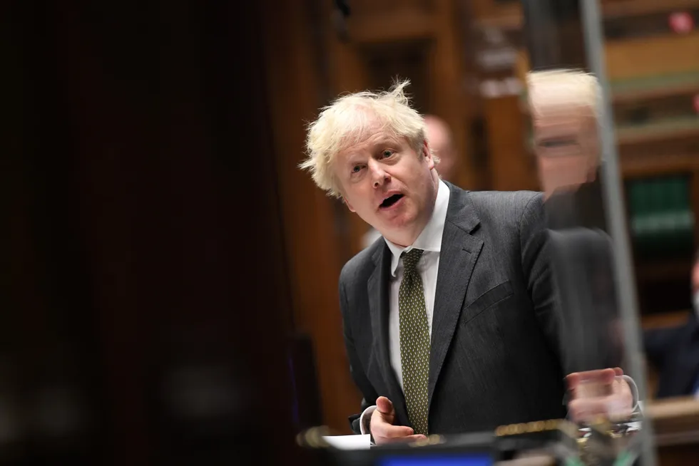 UK Prime Minister Boris Johnson: UK would be first major economy to commit to ending public finance for overseas fossil fuel projects