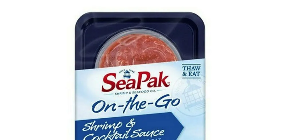 SeaPak launches on-the-go shrimp cocktail line at Kroger stores.