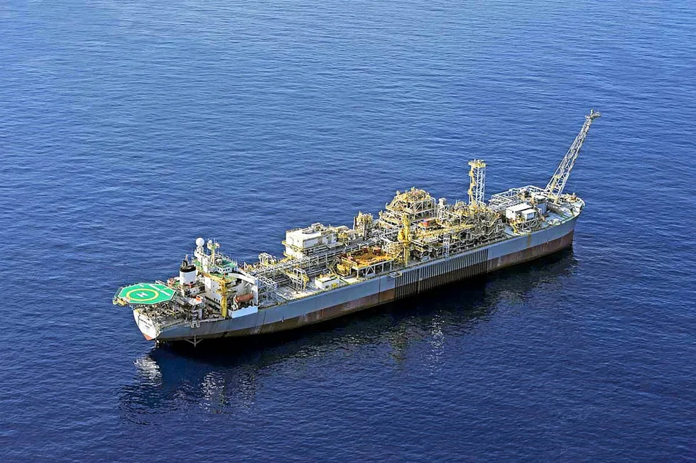 In operation: the Montara Venture floating production, storage and offloading vessel.
