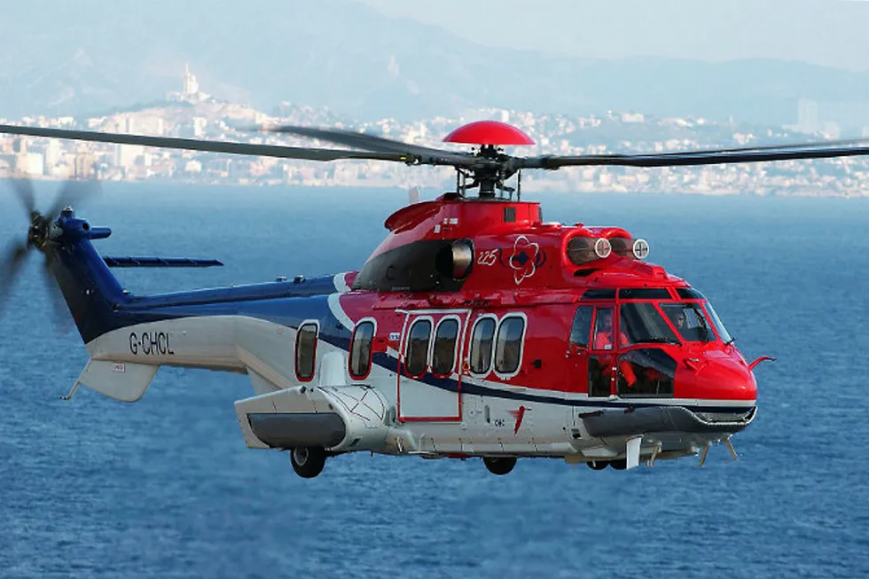 Grounded: Super Puma aircraft