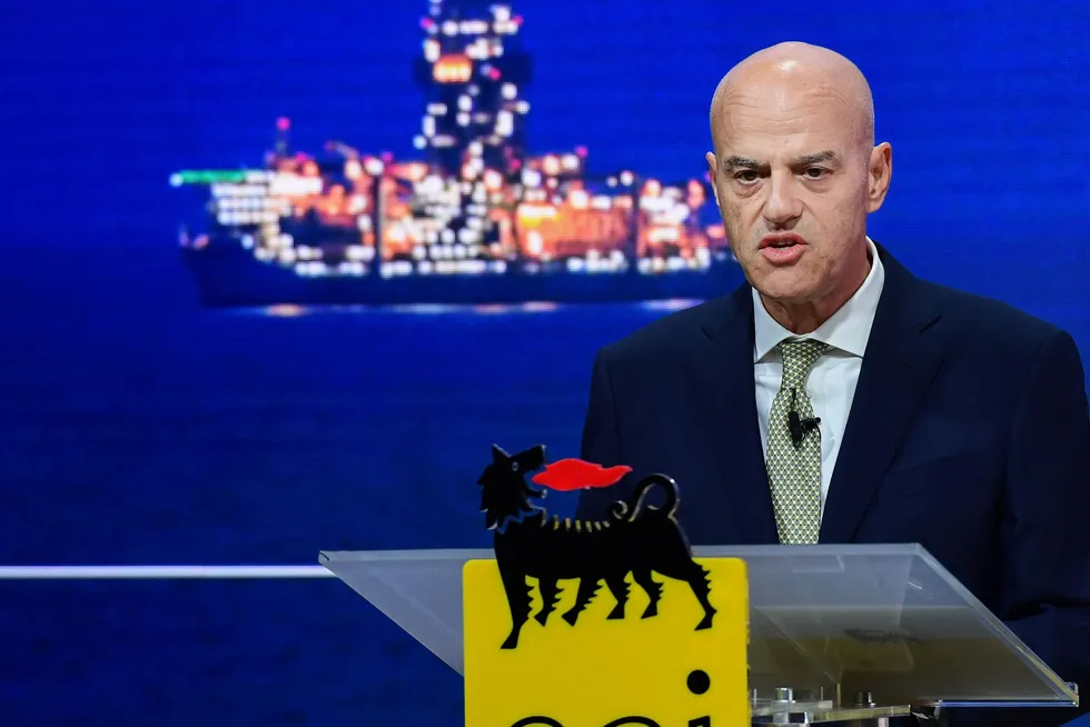 Eni chief executive Claudio Descalzi.
