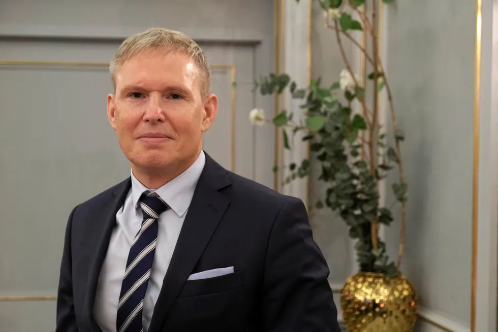 Mowi CEO Ivan Vindheim. The world's largest salmon farmer has sold its interest in a Scottish trout operation.