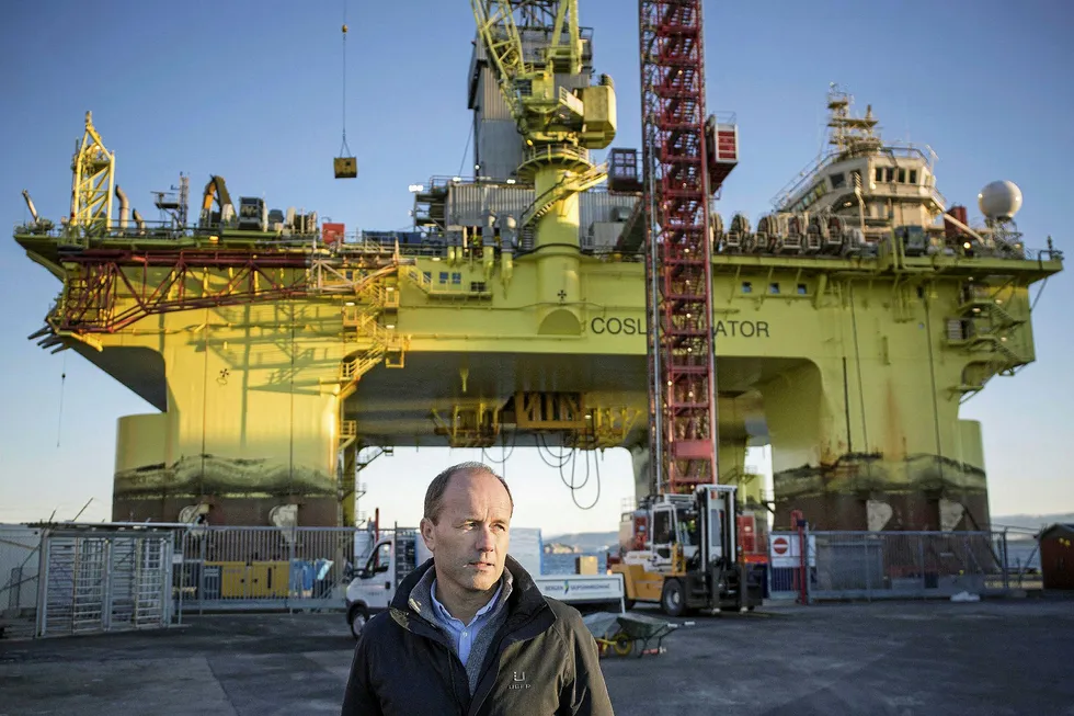 Reactivation: COSL Drilling Europe managing director Jorgen Arnesen with COSL Innovator