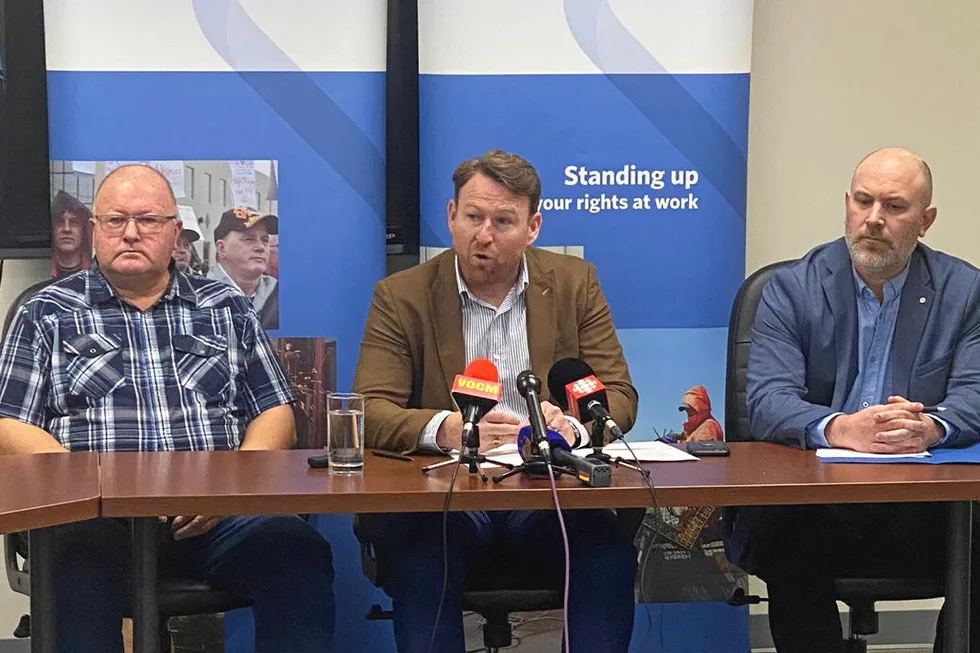 Keith Sullivan, center, is the new executive director of the Newfoundland and Labrador Aquaculture Industry Association.