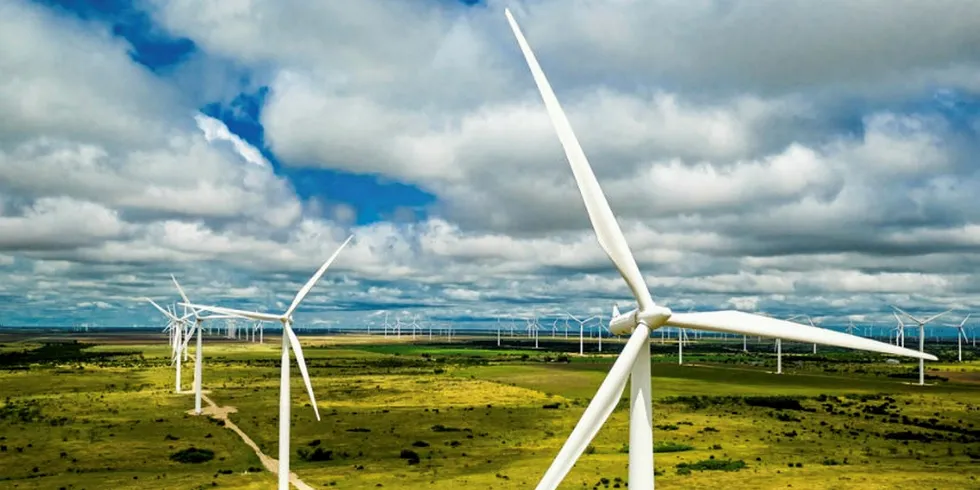 A Texas Wind Farm.