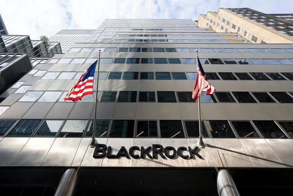 Exterior view of the BlackRock headquarters in New York City.