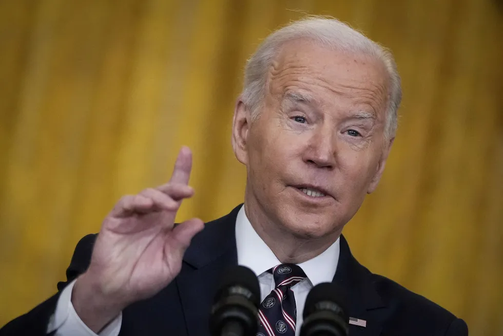 No way back: US President Joe Biden announces sanctions against Russia from the East Room of the White House in Washington, DC this week