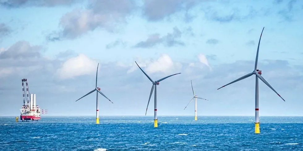 CGI of the Vineyard Wind 1 offshore wind project