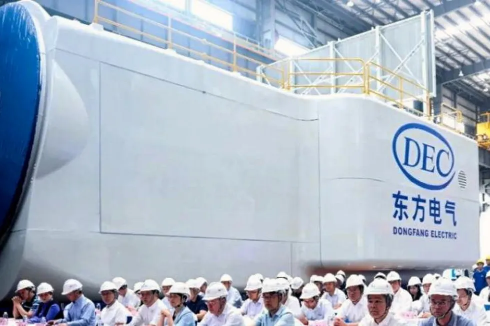 The Dongfang 26MW turbine.