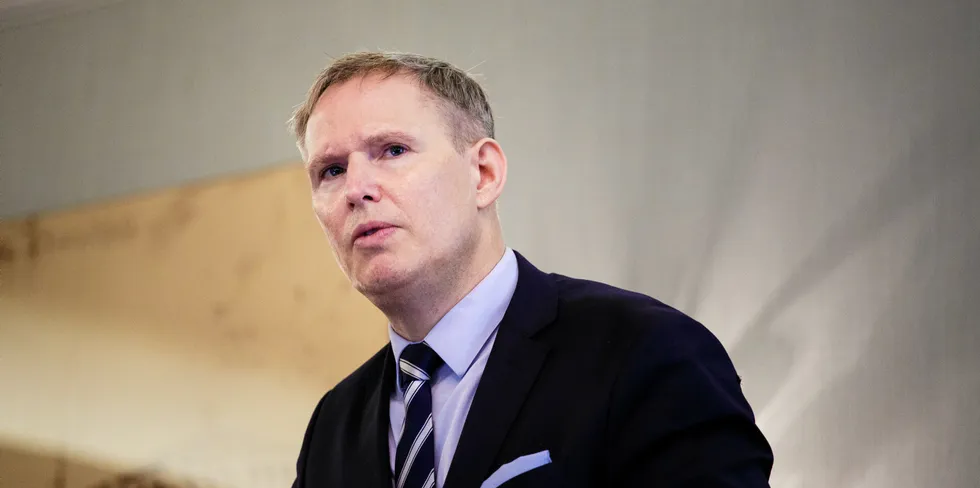 Mowi CEO Ivan Vindheim. The transaction would represent the disposal of approximately 50 percent of GBL’s stake in Mowi.