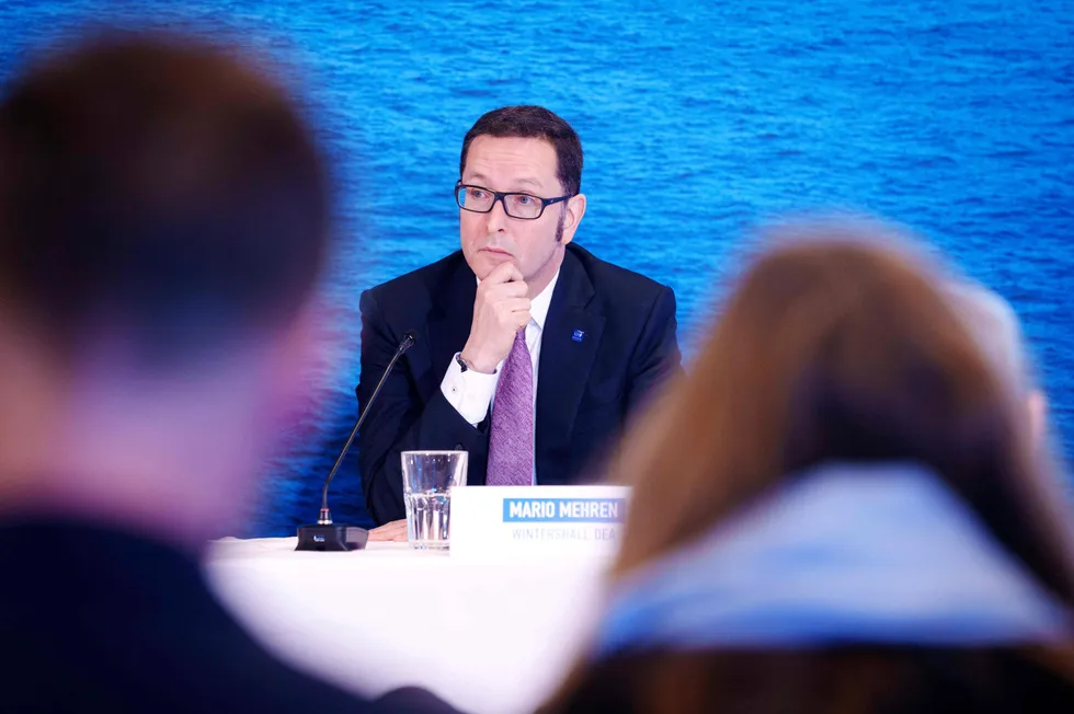 Difficult times: Wintershall Dea chief executive Mario Mehren