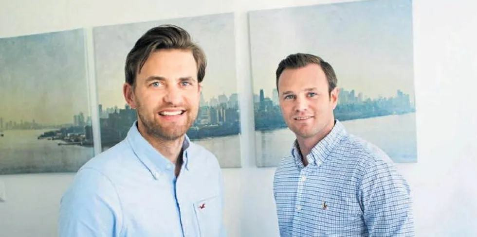 Founders Kjetil Haga and Simen Landmark left Broodstock last year to start Bluefront Equity.