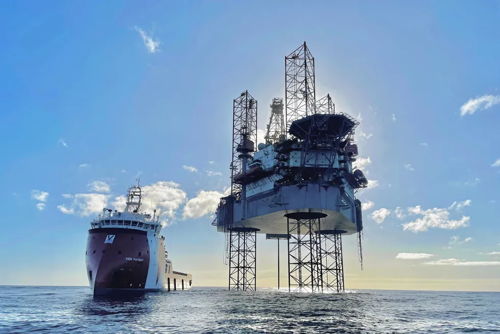 Recent UK drilling: Dana Petroleum’s Earn-1 location in the North Sea.